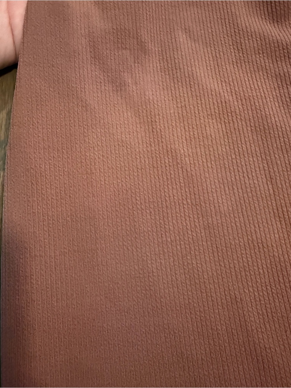 SHEIN Rust Ribbed Pencil Skirt - Picture 2 of 3
